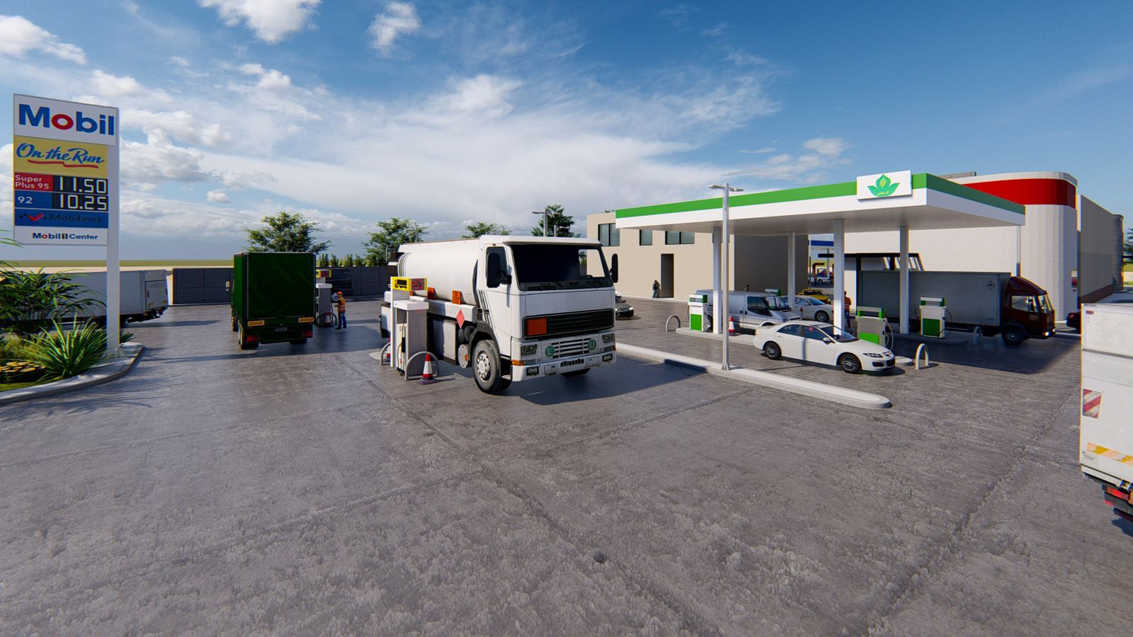 Station render used for a walk-through video