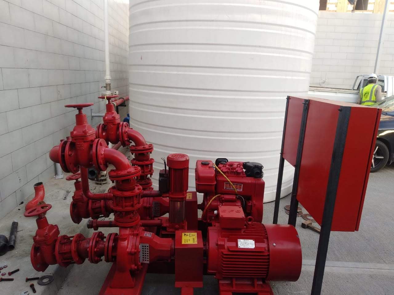 Fire pump set installed by Beyond