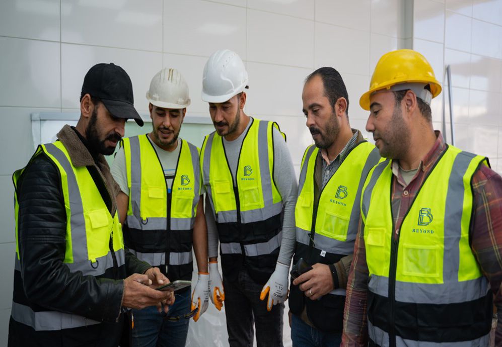 Beyond engineers reviewing a job on site